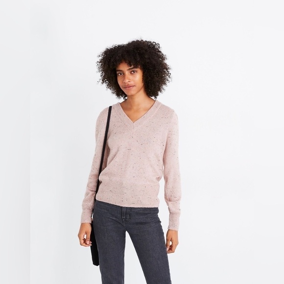 Madewell Donegal Westgate V-Neck Sweater in Coziest Yarn, Size M - Picture 1 of 9